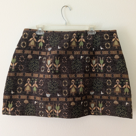 NWT Cider Jacquard Cottagecore Print Vest Top and Mini Skirt Set sz 1XL - Picture 8 of 13